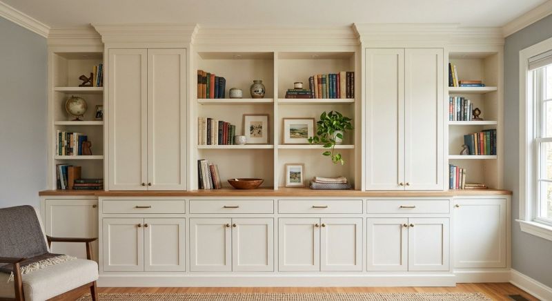Fireplace Cabinet Installation in Annapolis, MD